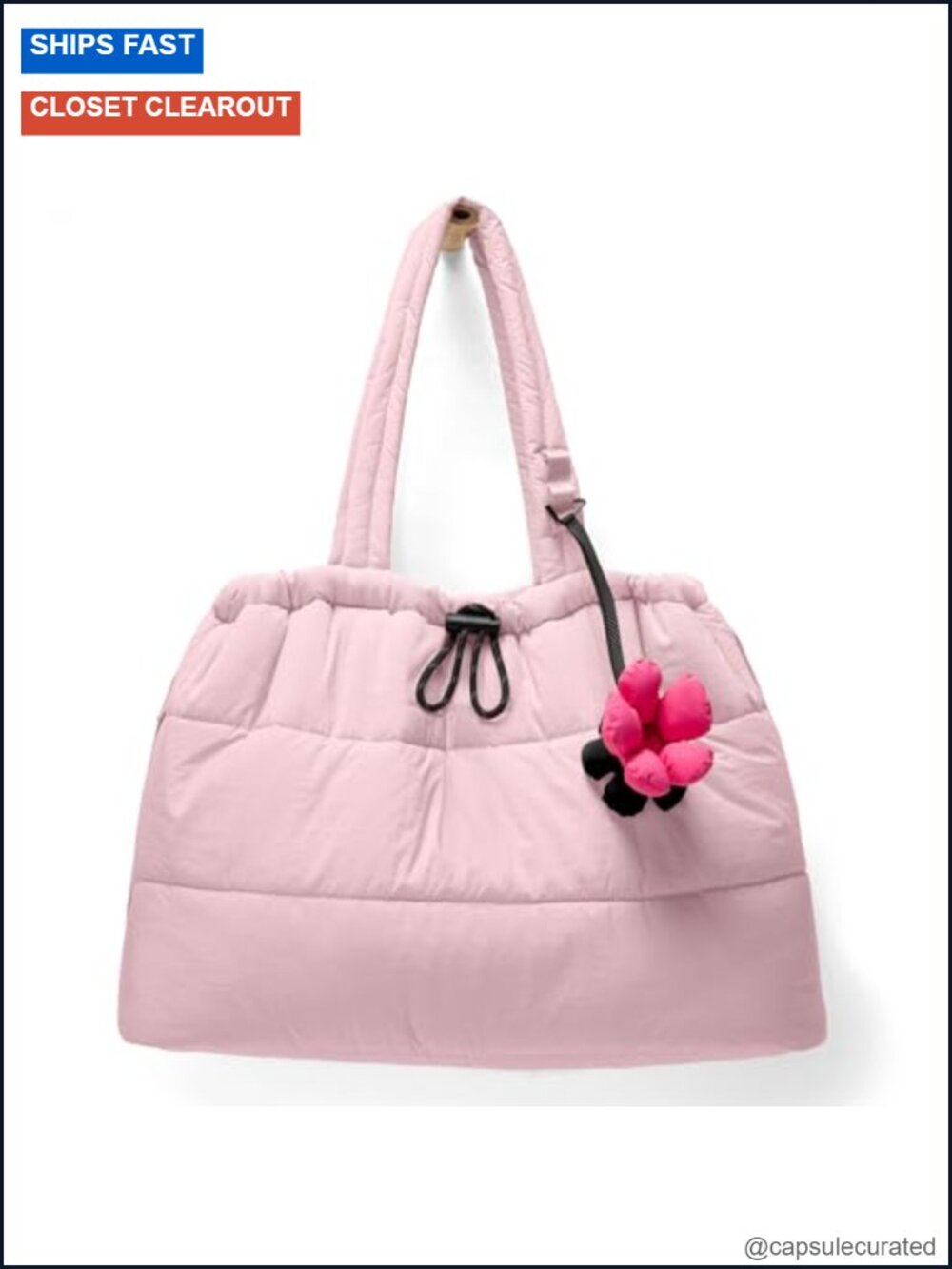 Puffer Tote Bag for Women Quilted Nurse Bag Work School Travel
